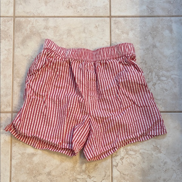 art class Pants - Art Class Red and White Striped Women's Shorts